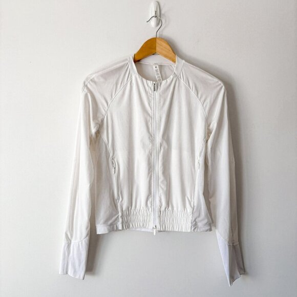 Lululemon Lightweight Running Jacket White Size 4 - Picture 5 of 9